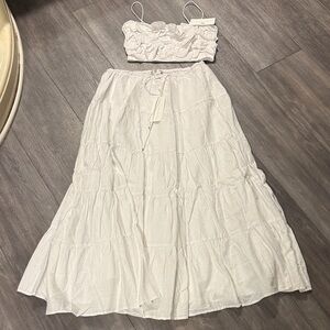 Caroline Constas White Skirt Set